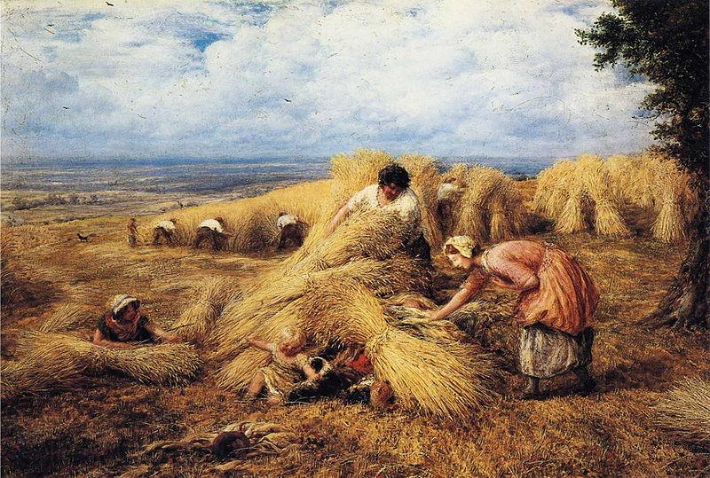 John linnell The Harvest Cradle Norge oil painting art